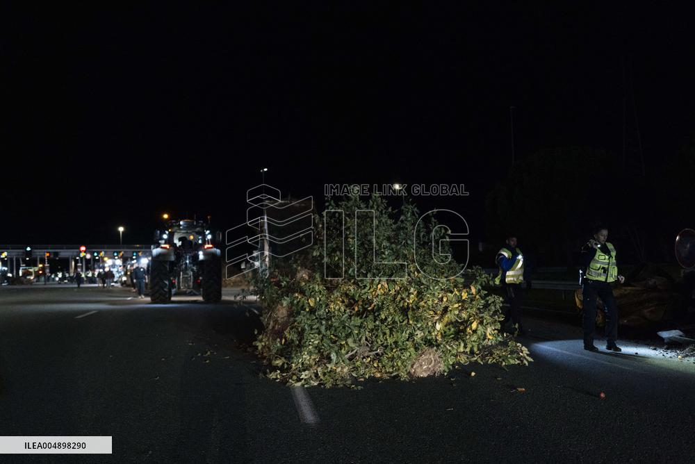 Farmers Mobilize Against Macron In Toulouse - France