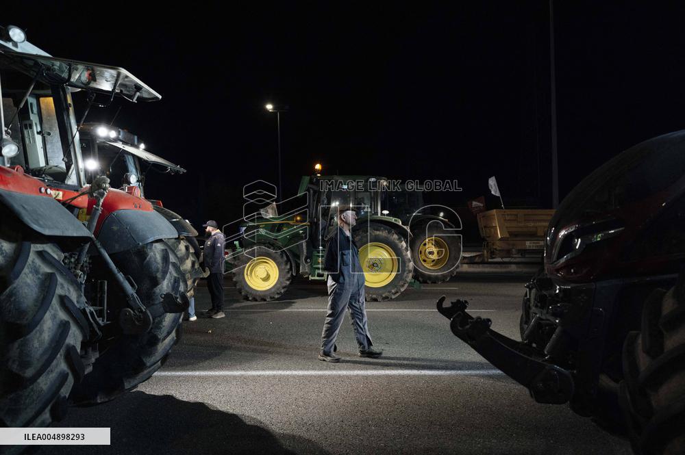 Farmers Mobilize Against Macron In Toulouse - France