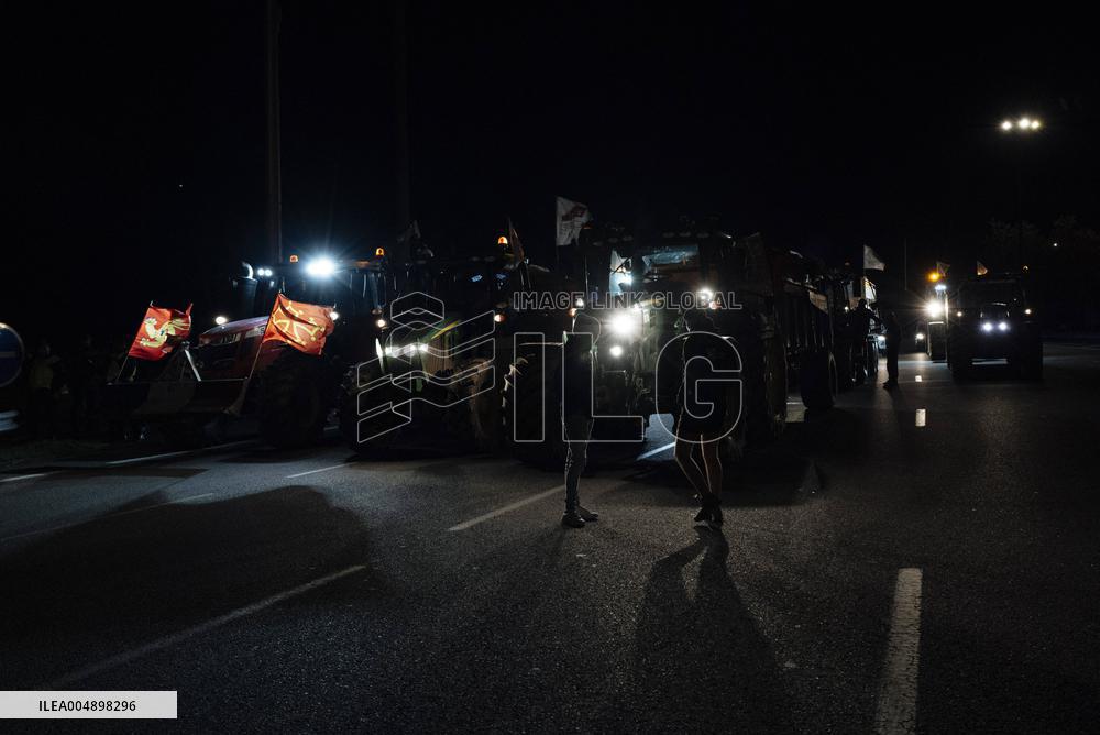 Farmers Mobilize Against Macron In Toulouse - France