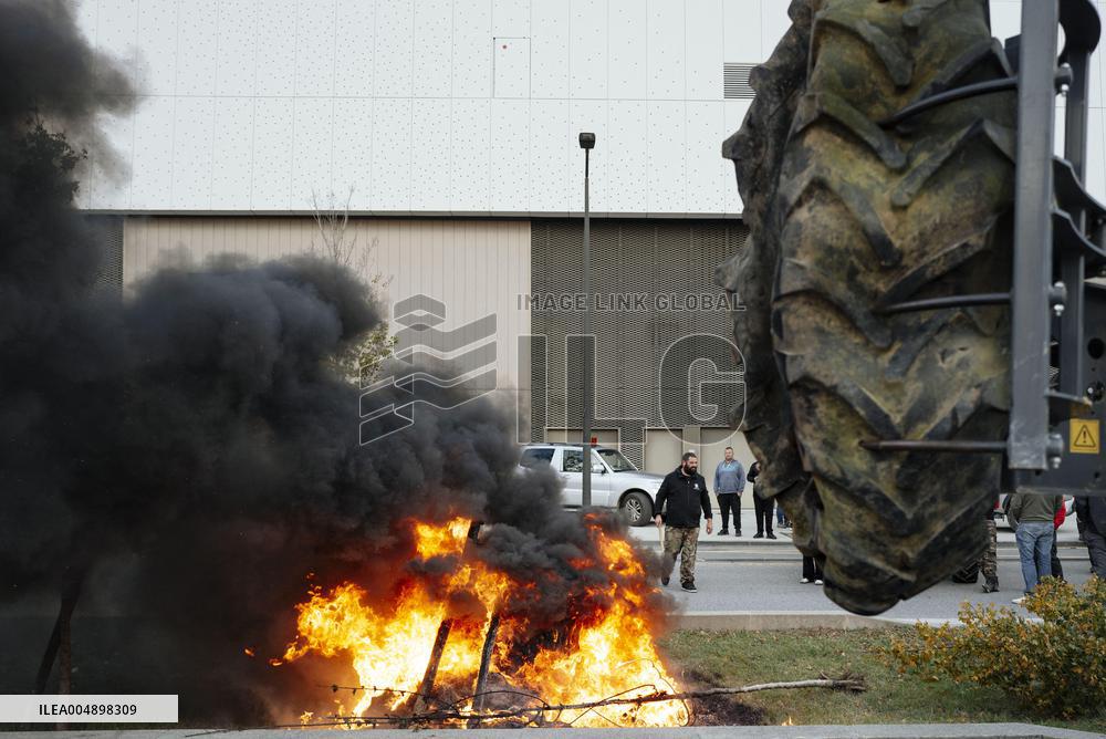 Farmers Mobilize Against Macron In Toulouse - France