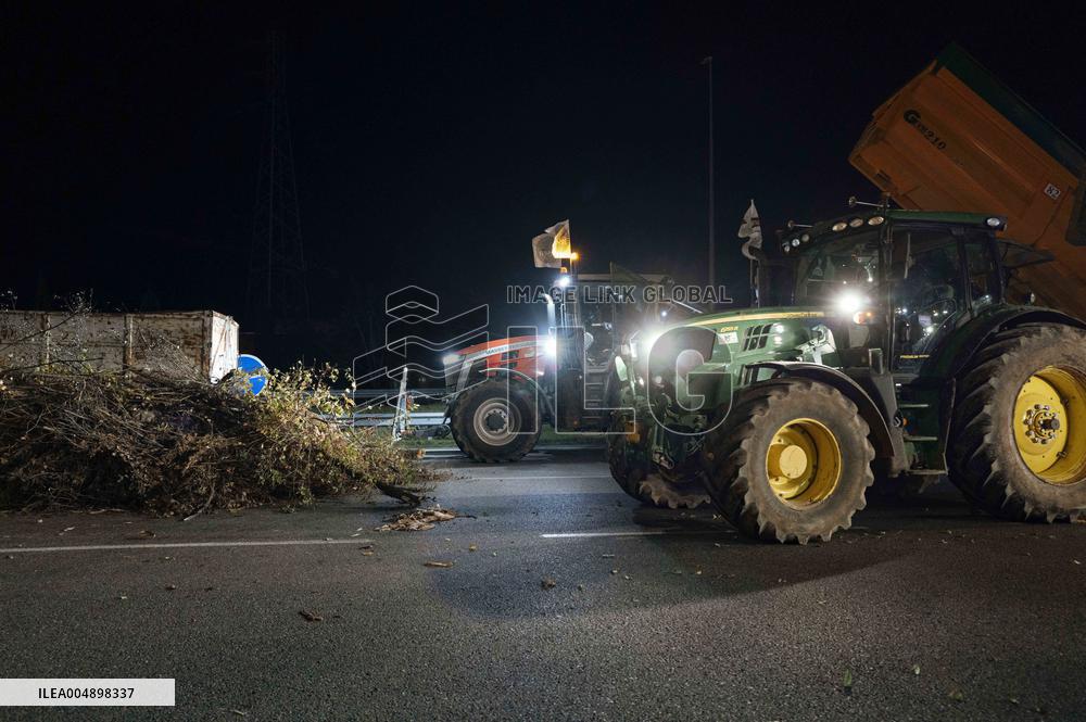 Farmers Mobilize Against Macron In Toulouse - France