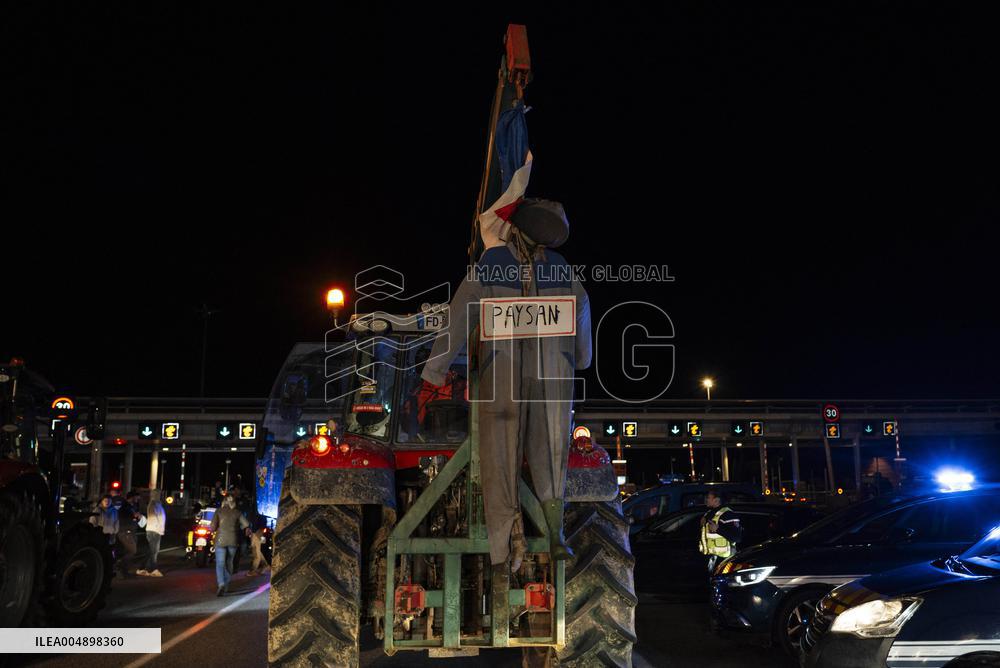 Farmers Mobilize Against Macron In Toulouse - France