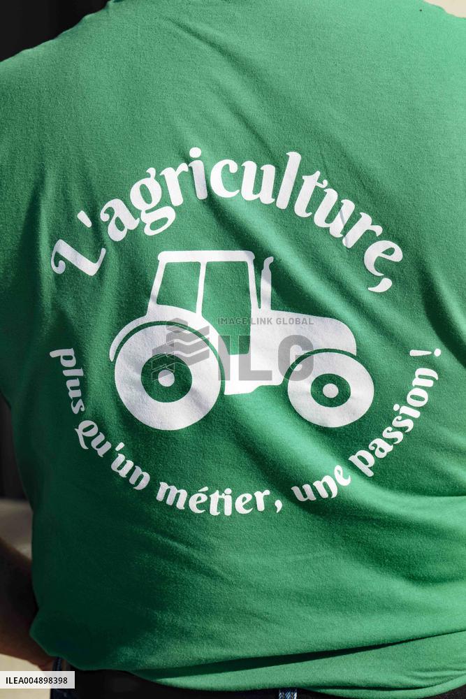 Farmers Mobilize Against Macron In Toulouse - France