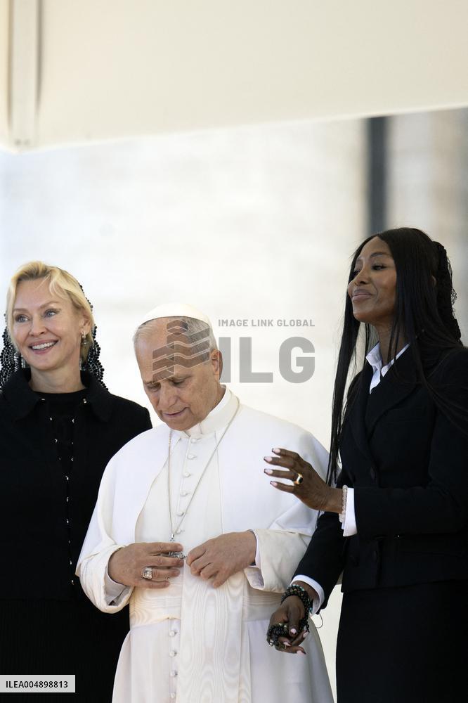 Naomi Campbell Meets Pope Leo XIV - Vatican