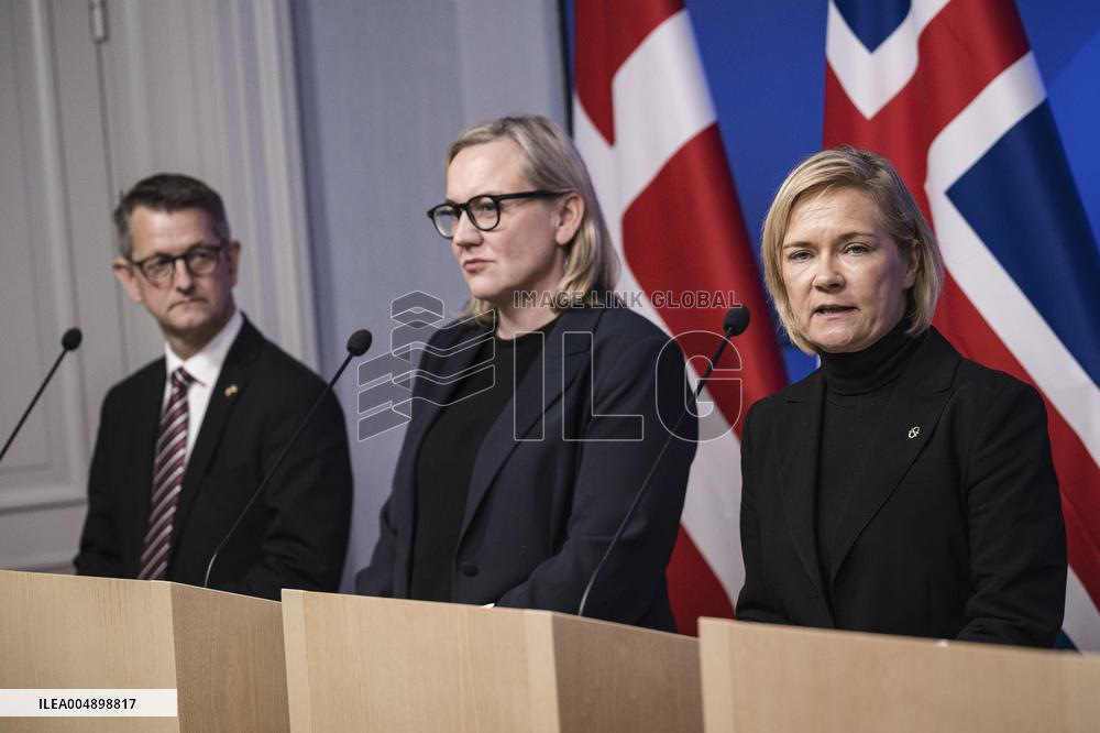 Press conference of the Nordic ministers responsible for civil preparedness