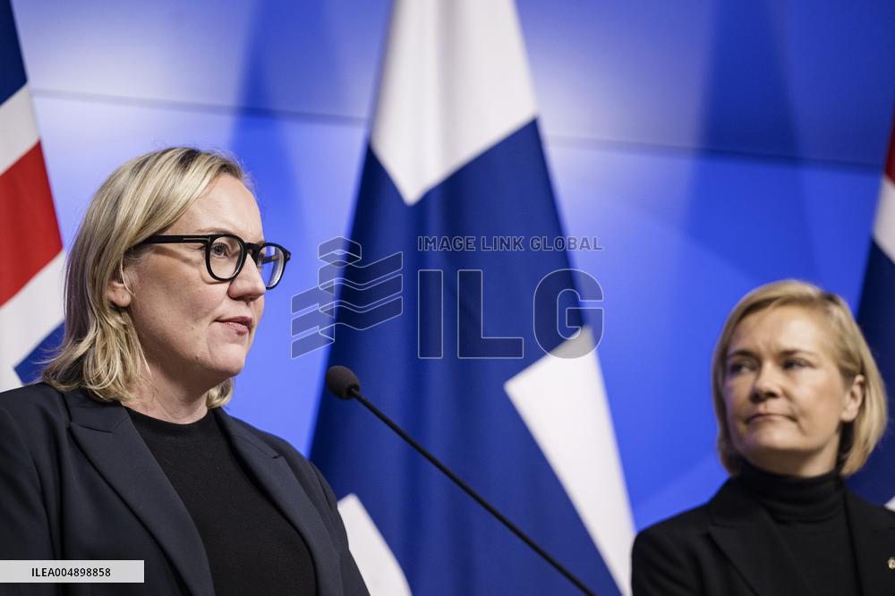 Press conference of the Nordic ministers responsible for civil preparedness