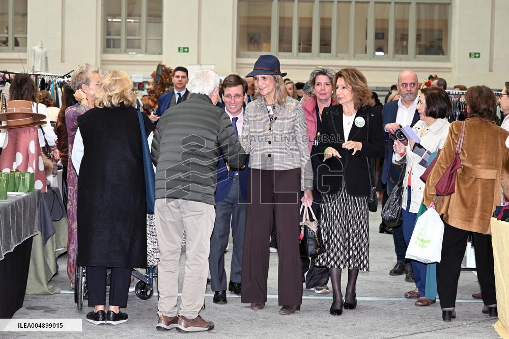 Infanta Elena Visits Nuevo Futuro 2025 Flea Market - Madrid