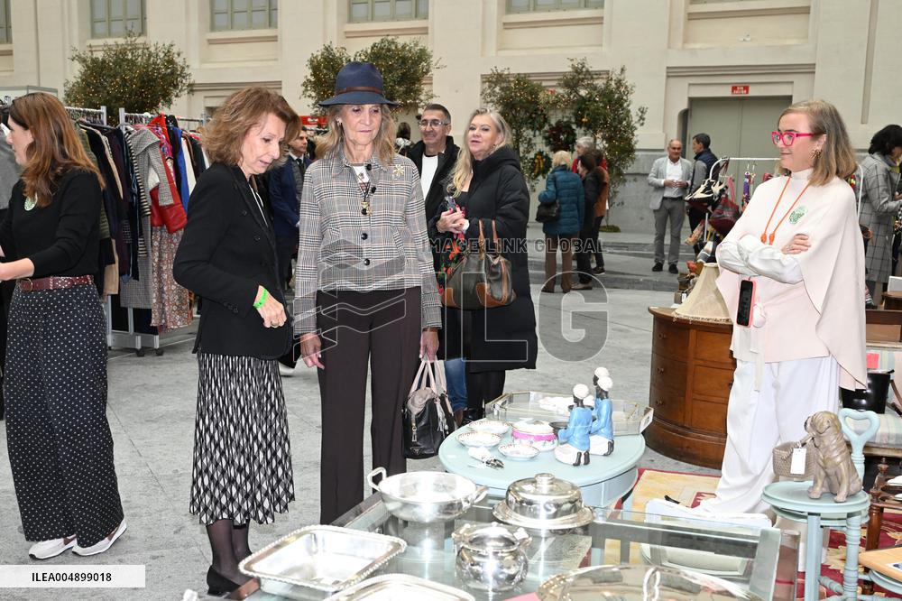 Infanta Elena Visits Nuevo Futuro 2025 Flea Market - Madrid