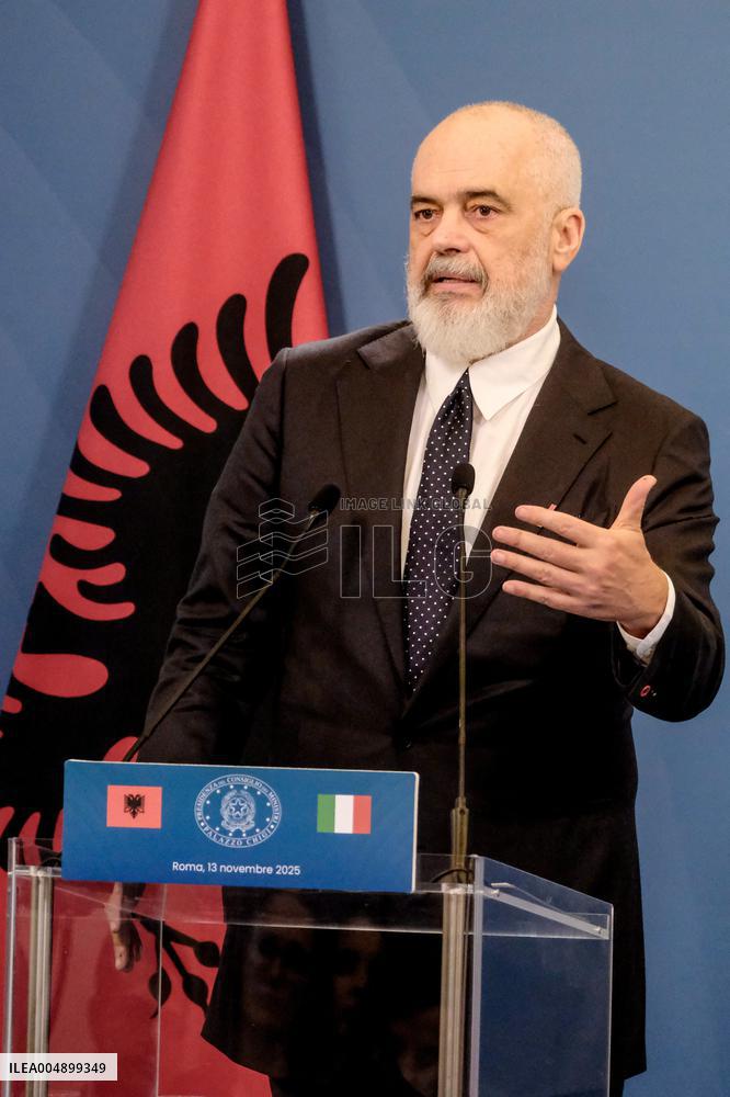 Intergovernmental Summit Italy Albania - Rome