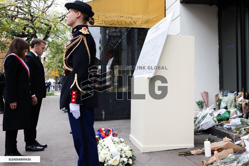 Tribute to Victims of November 13 at the Bataclan - Paris
