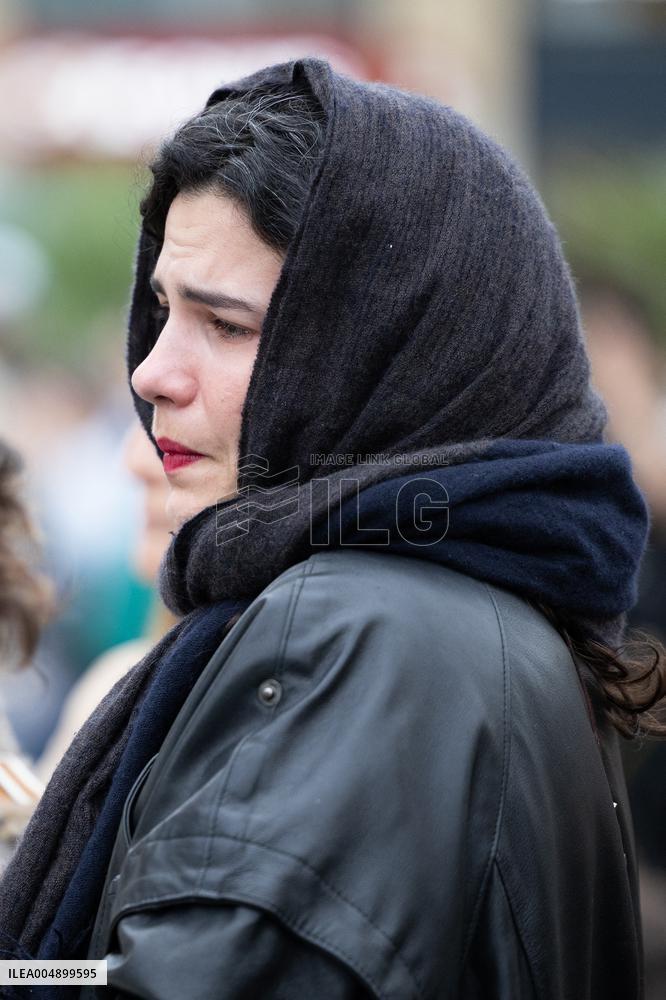 13 november memorial at the Place de la Republique - Paris