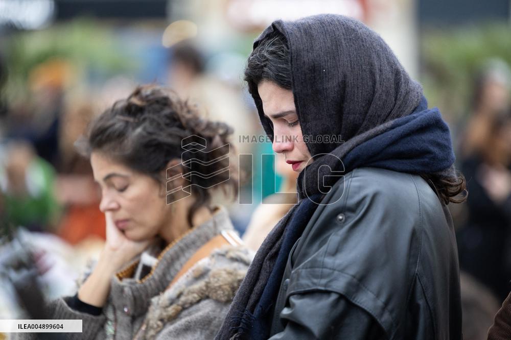 13 november memorial at the Place de la Republique - Paris