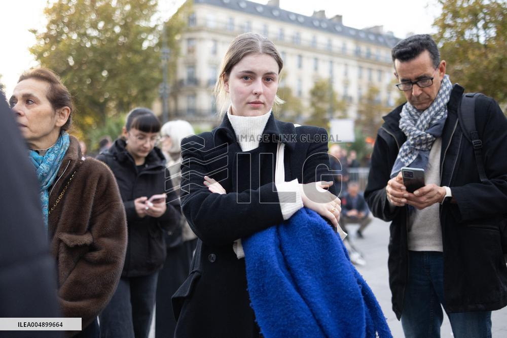 13 november memorial at the Place de la Republique - Paris
