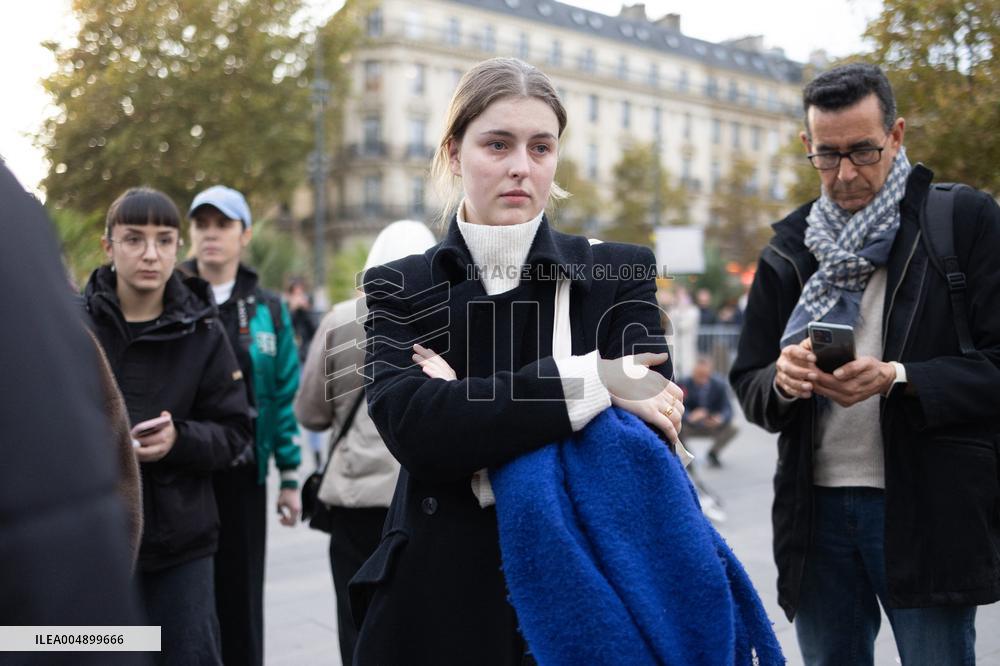 13 november memorial at the Place de la Republique - Paris