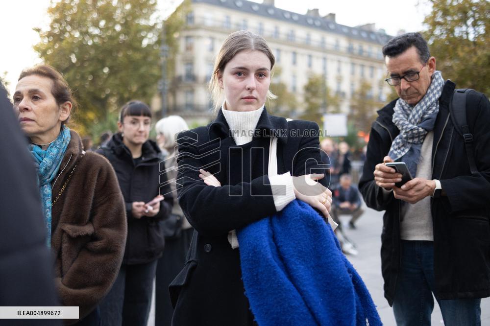 13 november memorial at the Place de la Republique - Paris