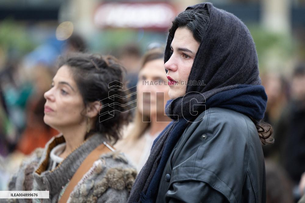13 november memorial at the Place de la Republique - Paris