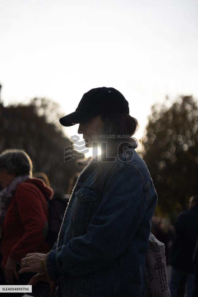 13 november memorial at the Place de la Republique - Paris