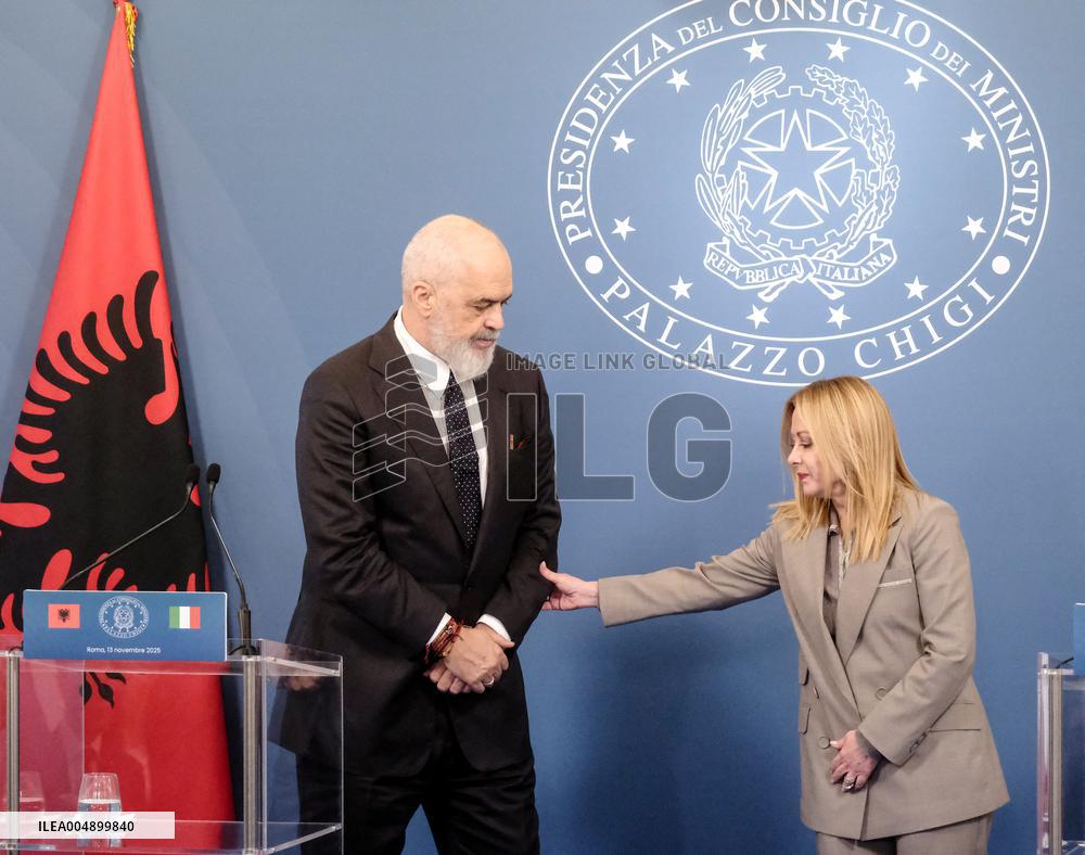 Intergovernmental Summit Italy Albania - Rome