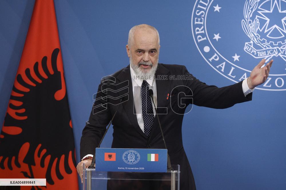 Intergovernmental Summit Italy Albania - Rome