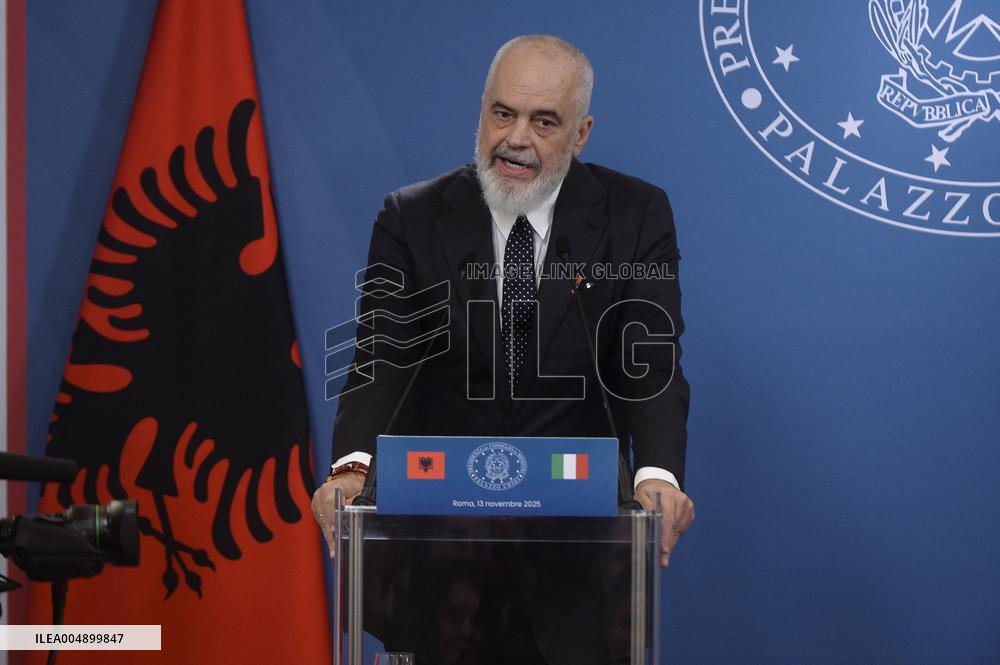 Intergovernmental Summit Italy Albania - Rome