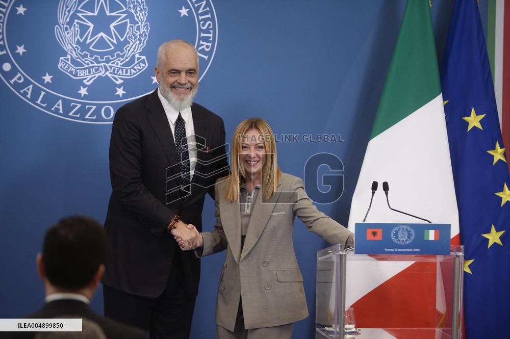 Intergovernmental Summit Italy Albania - Rome