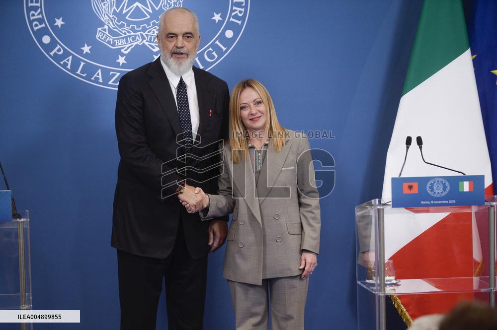 Intergovernmental Summit Italy Albania - Rome