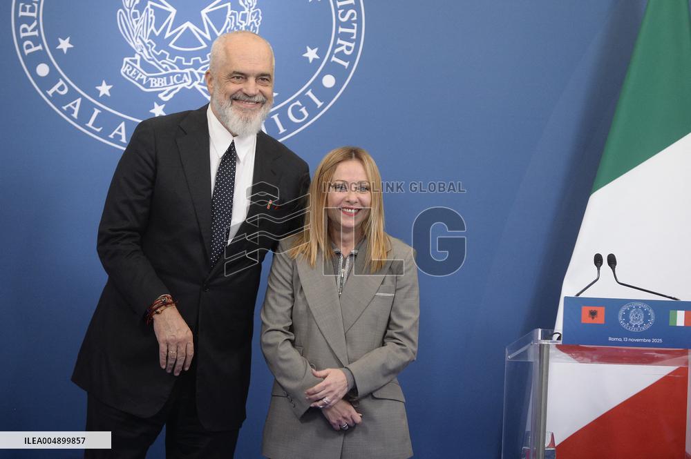 Intergovernmental Summit Italy Albania - Rome