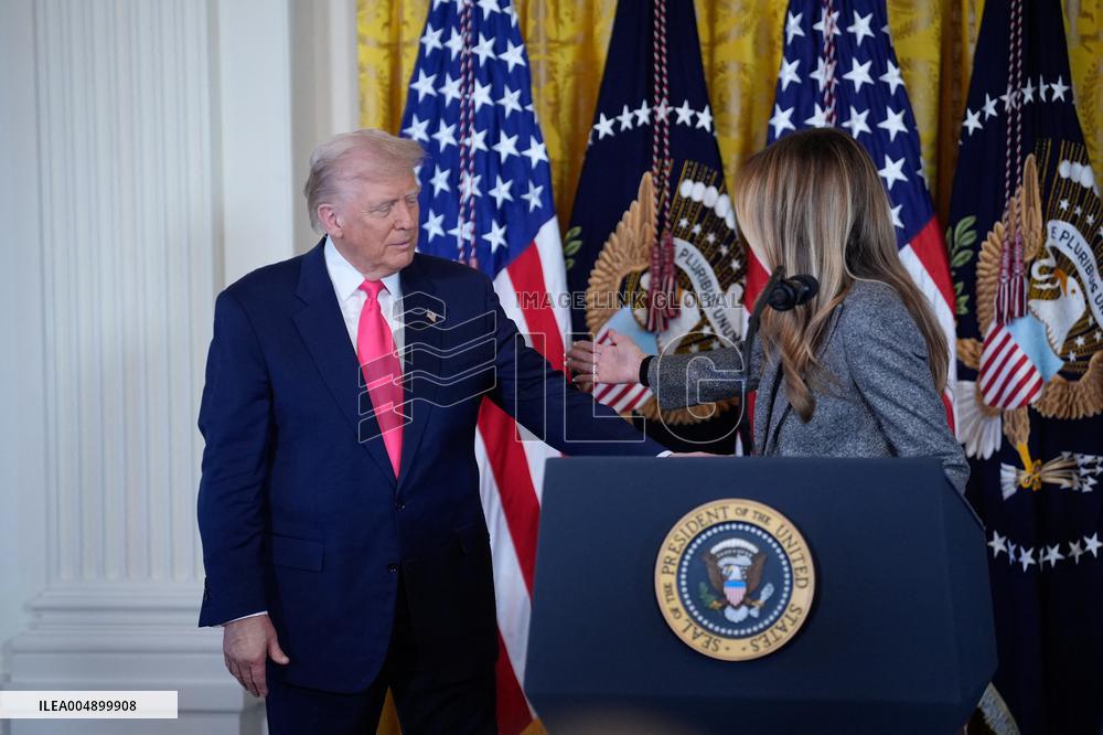 Donald Trump Signs Fostering the Future Executive Order - Washington