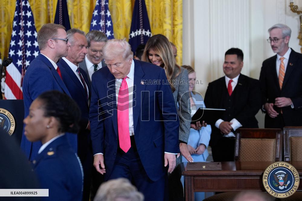 Donald Trump Signs Fostering the Future Executive Order - Washington