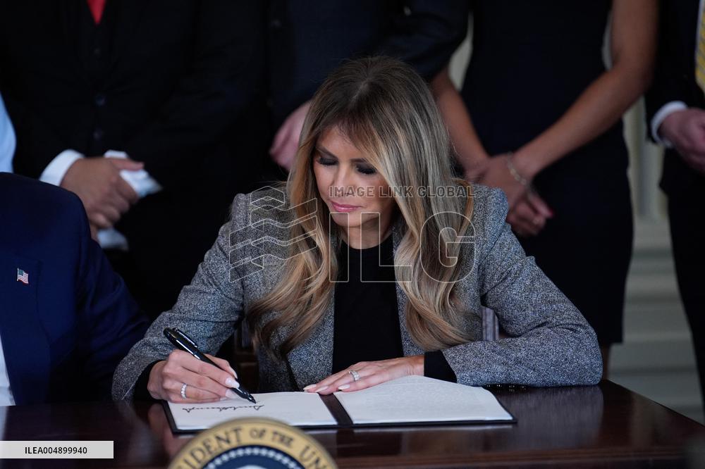 Donald Trump Signs Fostering the Future Executive Order - Washington