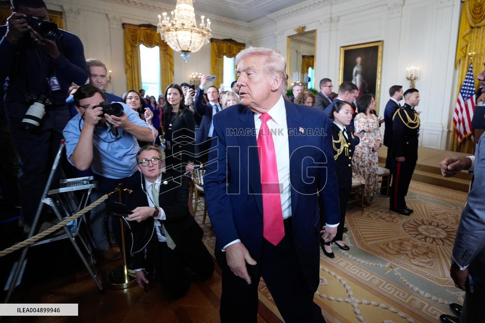 Donald Trump Signs Fostering the Future Executive Order - Washington
