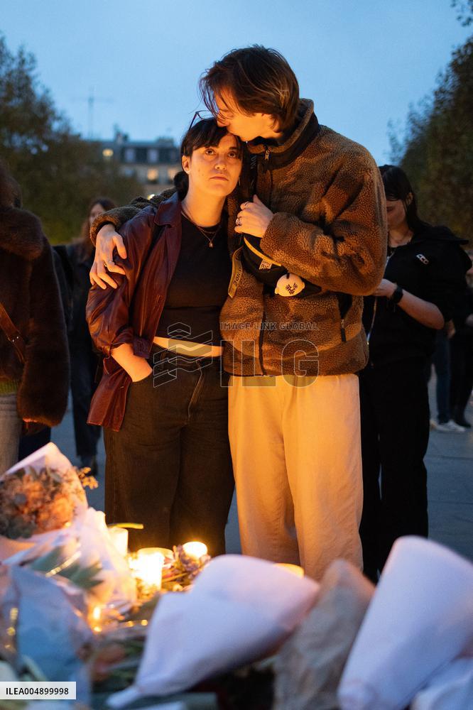 13 november memorial at the Place de la Republique - Paris