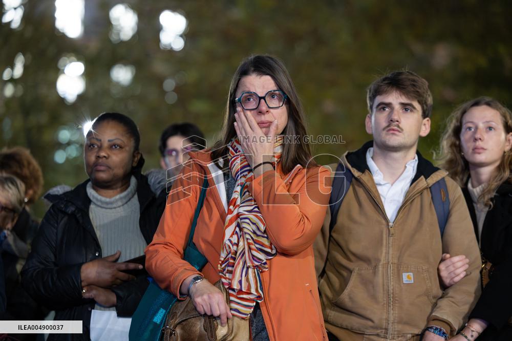 13 november memorial at the Place de la Republique - Paris