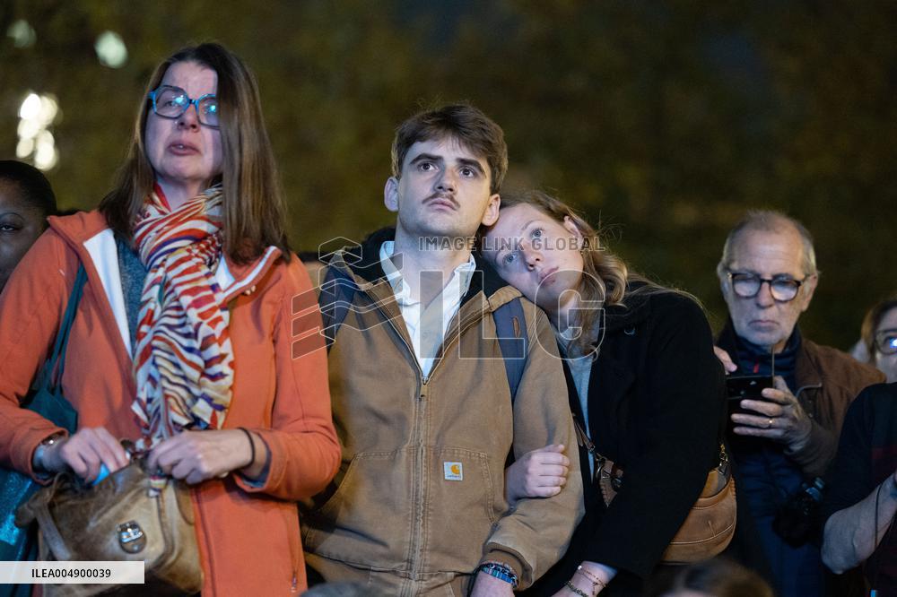 13 november memorial at the Place de la Republique - Paris