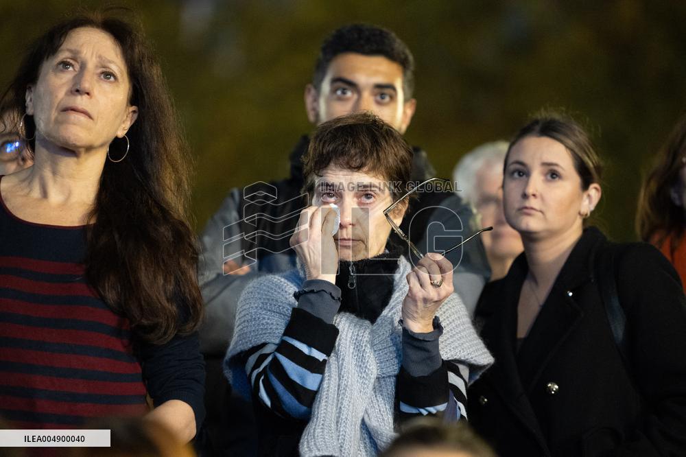 13 november memorial at the Place de la Republique - Paris