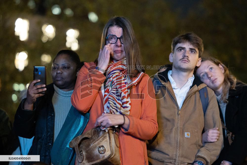 13 november memorial at the Place de la Republique - Paris