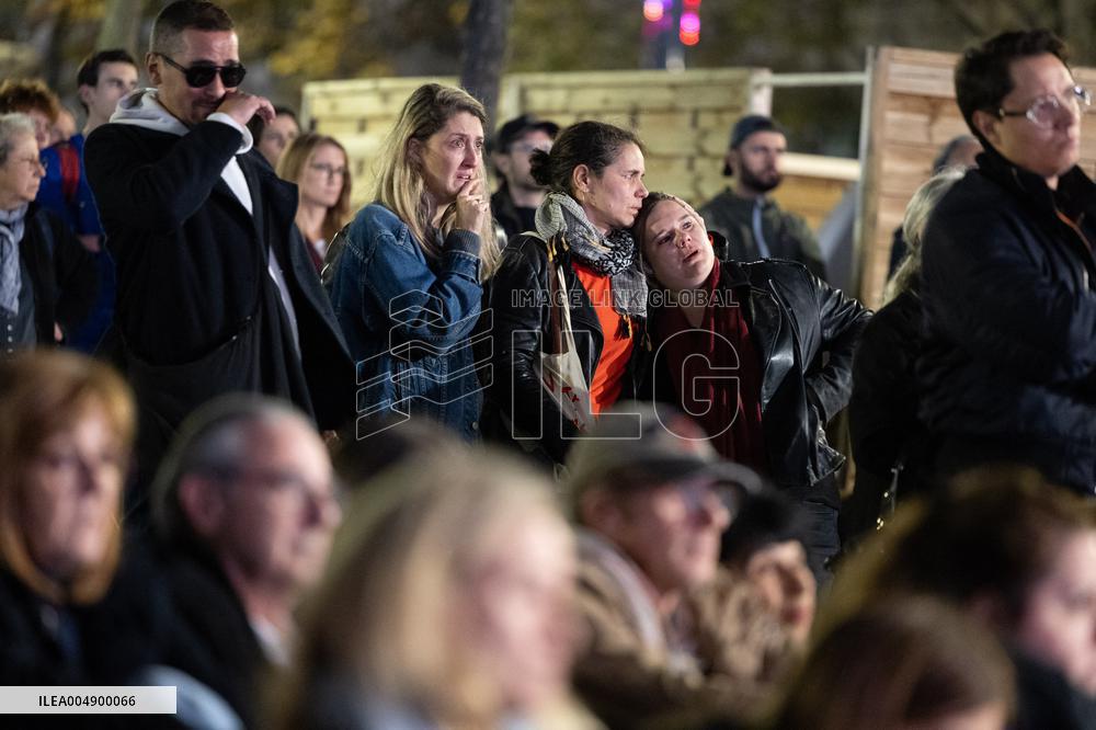 13 november memorial at the Place de la Republique - Paris