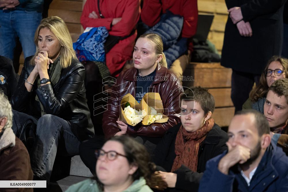 13 november memorial at the Place de la Republique - Paris