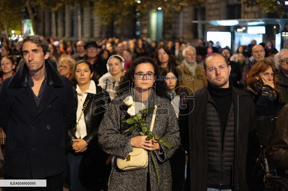 13 november memorial at the Place de la Republique - Paris