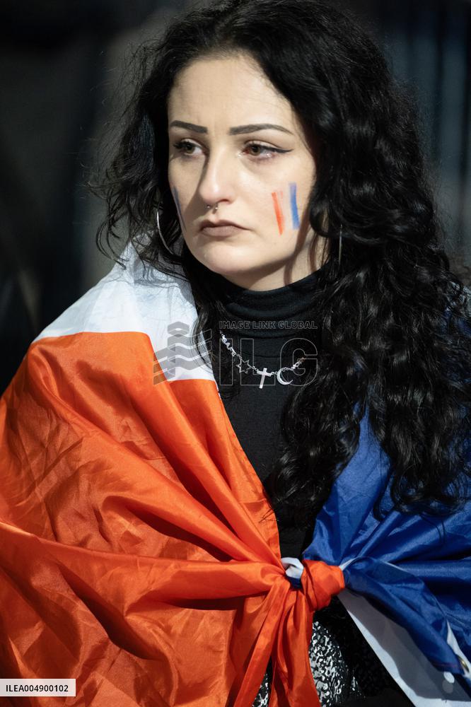 13 november memorial at the Place de la Republique - Paris