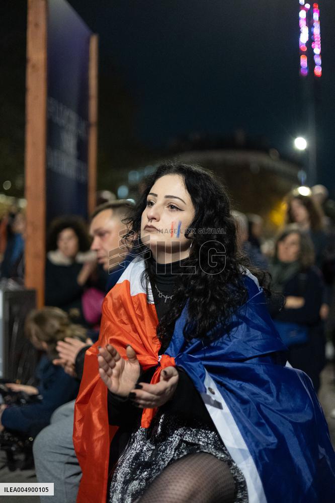 13 november memorial at the Place de la Republique - Paris