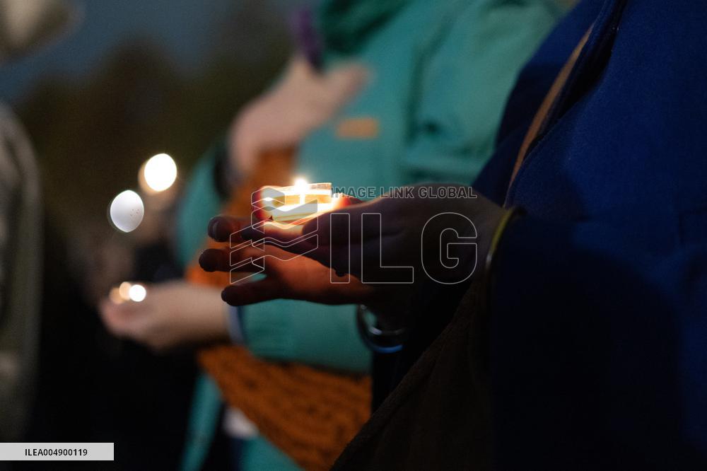 13 november memorial at the Place de la Republique - Paris