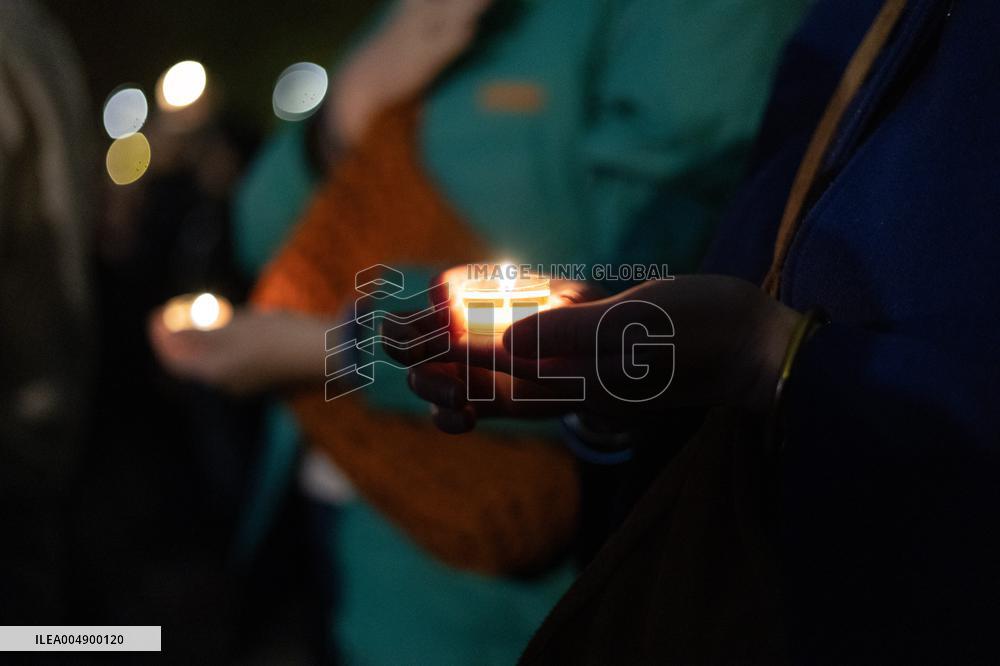 13 november memorial at the Place de la Republique - Paris