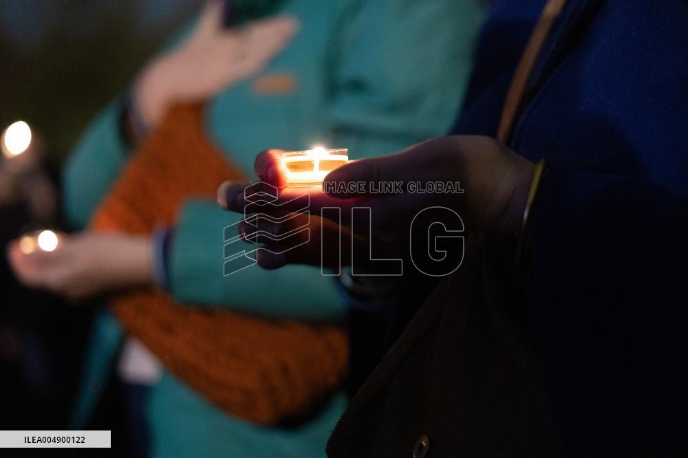 13 november memorial at the Place de la Republique - Paris