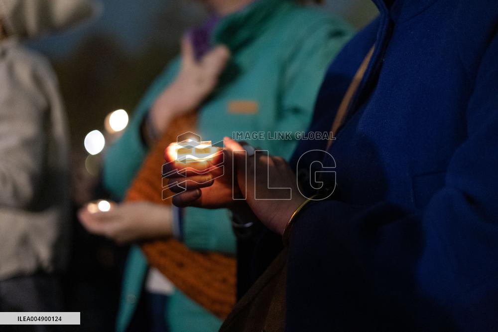 13 november memorial at the Place de la Republique - Paris