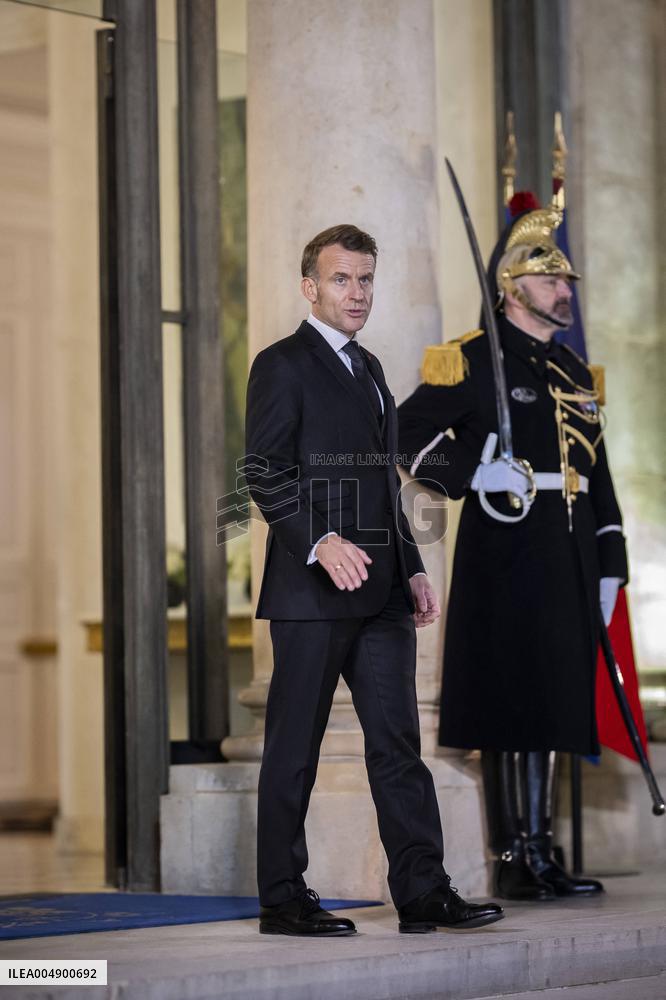 President Macron Welcomes Serbia S President Vucic - Paris