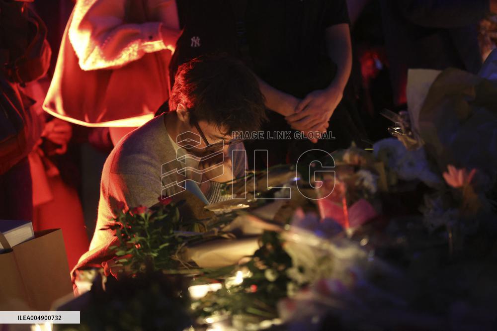 Tribute To Victims At Place De LA Republique - Paris