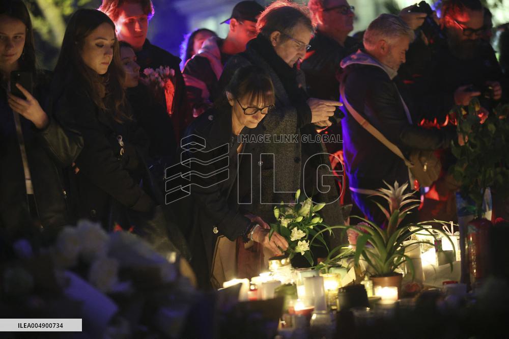 Tribute To Victims At Place De LA Republique - Paris