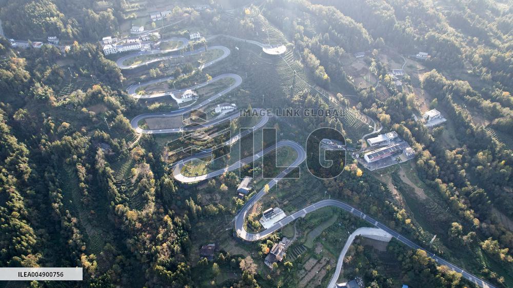 Winding Road in Enshi