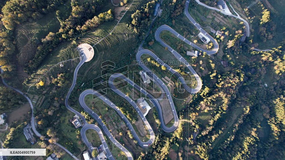 Winding Road in Enshi